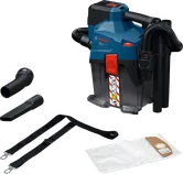 เครื่องดูดฝุ่นไร้สายแบบเปียกและแห้ง Bosch GAS18V-6LS พร้อมอุปกรณ์เสริม.