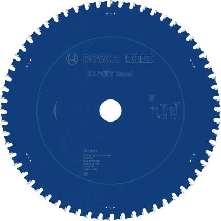 ใบเลื่อยวงเดือนเหล็ก Bosch EXPERT 60 ฟัน.