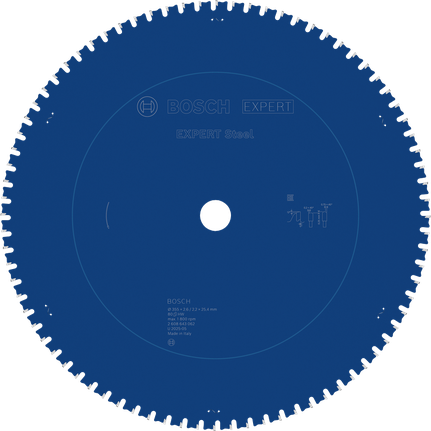 ใบเลื่อยวงเดือนเหล็ก Bosch EXPERT T80 สำหรับตัดโลหะ.