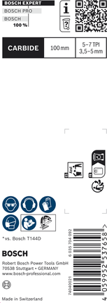 ใบเลื่อยจิ๊กซอว์ Bosch EXPERT 'Hardwood Fast' T 144 DHM 3 ชิ้น.