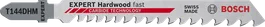ใบเลื่อยจิ๊กซอว์คาร์ไบด์ Bosch EXPERT Hardwood Fast T144DHM
