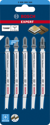 ชุดใบเลื่อยจิ๊กซอว์ Bosch EXPERT Hardwood ทำความสะอาด 2 ด้าน T308BF.