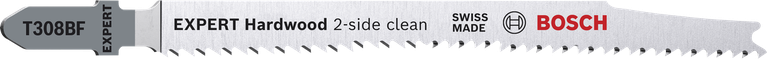 ใบเลื่อยจิ๊กซอว์ทำความสะอาด 2 ด้านสำหรับไม้เนื้อแข็ง Bosch EXPERT.