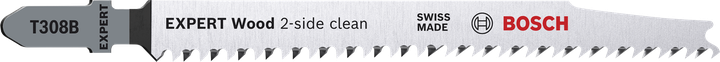 EXPERT Wood 2-side clean T308B ใบเลื่อยจิ๊กซอว์ Bosch EXPERT Wood ทำความสะอาด 2 ด้าน T308B