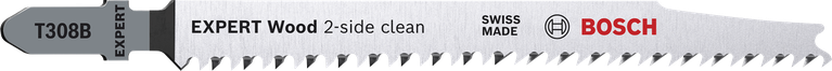 ใบเลื่อยจิ๊กซอว์ Bosch EXPERT Wood ทำความสะอาด 2 ด้าน T308B.