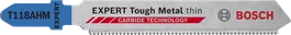 ใบเลื่อยจิ๊กซอว์ Bosch EXPERT Tough Metal T118AHM ฟันคาร์ไบด์.