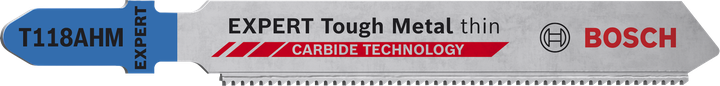 ใบเลื่อยจิ๊กซอว์ Bosch EXPERT Tough Metal T118AHM ฟันคาร์ไบด์.