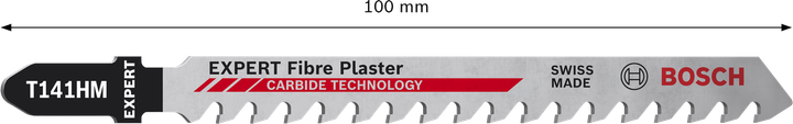 ใบเลื่อยจิ๊กซอว์ Bosch EXPERT Fiber Plaster T141HM พร้อมฟันคาร์ไบด์.