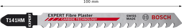 ใบเลื่อยจิ๊กซอว์ Bosch EXPERT Fiber Plaster T141HM พร้อมฟันคาร์ไบด์.