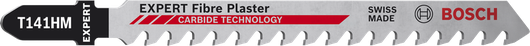 ใบเลื่อยจิ๊กซอว์ Bosch EXPERT Fiber Plaster T141HM พร้อมฟันคาร์ไบด์.