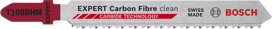 ใบเลื่อยจิ๊กซอว์ Bosch EXPERT คาร์บอนไฟเบอร์พร้อมฟันคาร์ไบด์.