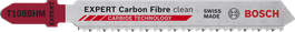 ใบเลื่อยจิ๊กซอว์ Bosch EXPERT คาร์บอนไฟเบอร์พร้อมฟันคาร์ไบด์.