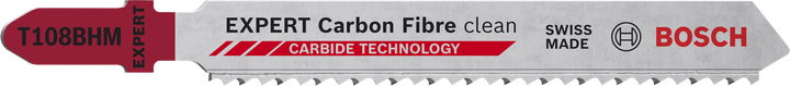 ใบเลื่อยจิ๊กซอว์ Bosch EXPERT คาร์บอนไฟเบอร์พร้อมฟันคาร์ไบด์.