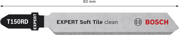EXPERT Soft Tile clean T150RD ใบเลื่อยจิ๊กซอว์เพชร Bosch EXPERT Soft Tile Clean T150RD.