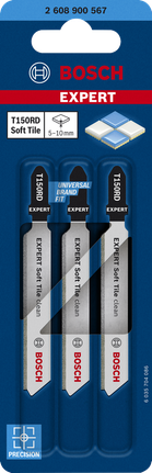 ใบเลื่อยจิ๊กซอว์เพชร Bosch EXPERT Soft Tile Clean T150RD.