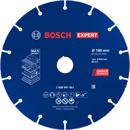 ใบตัดคาร์ไบด์ Bosch EXPERT Multi Material 180มม.