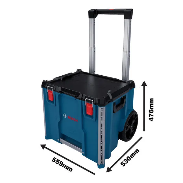 กระเป๋าใส่เครื่องมือ Bosch L-BOXX Contractor 476 พร้อมล้อและที่จับ.