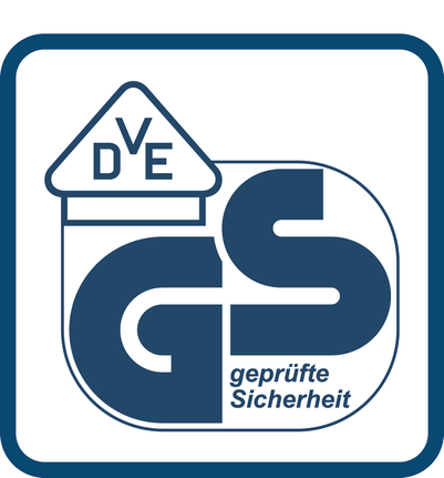 ผ่านการทดสอบความปลอดภัยตามมาตรฐาน VDE GS แล้ว