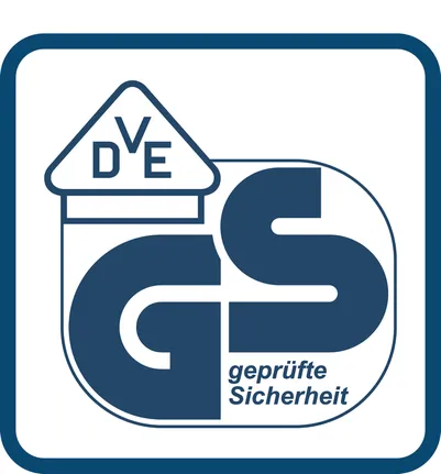 ผ่านการทดสอบความปลอดภัยตามมาตรฐาน VDE GS แล้ว