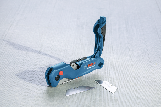 มีดอเนกประประสงค์แบบพับได้ Bosch พร้อมใบมีดสำรอง