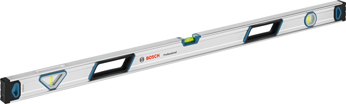 ระดับน้ำแบบกล่องอลูมิเนียม Bosch ขนาด 120 ซม. ความแม่นยำสูง