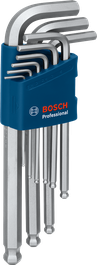 ชุดประแจหกเหลี่ยม Bosch S2 9 ชิ้น บรรจุในกล่องสีน้ำเงิน