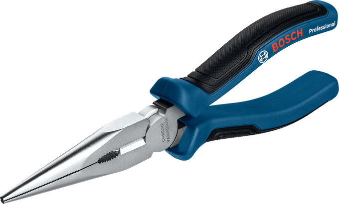 คีมปากยาว Bosch ขนาด 200 มม. พร้อมคมตัดชุบแข็งด้วยระบบเหนี่ยวนำไฟฟ้า