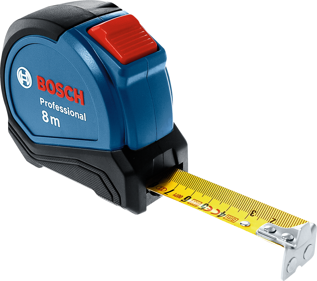 ตลับเมตร Bosch ขนาด 8 เมตร พร้อมใบมีดสีเหลืองแบบยืดได้