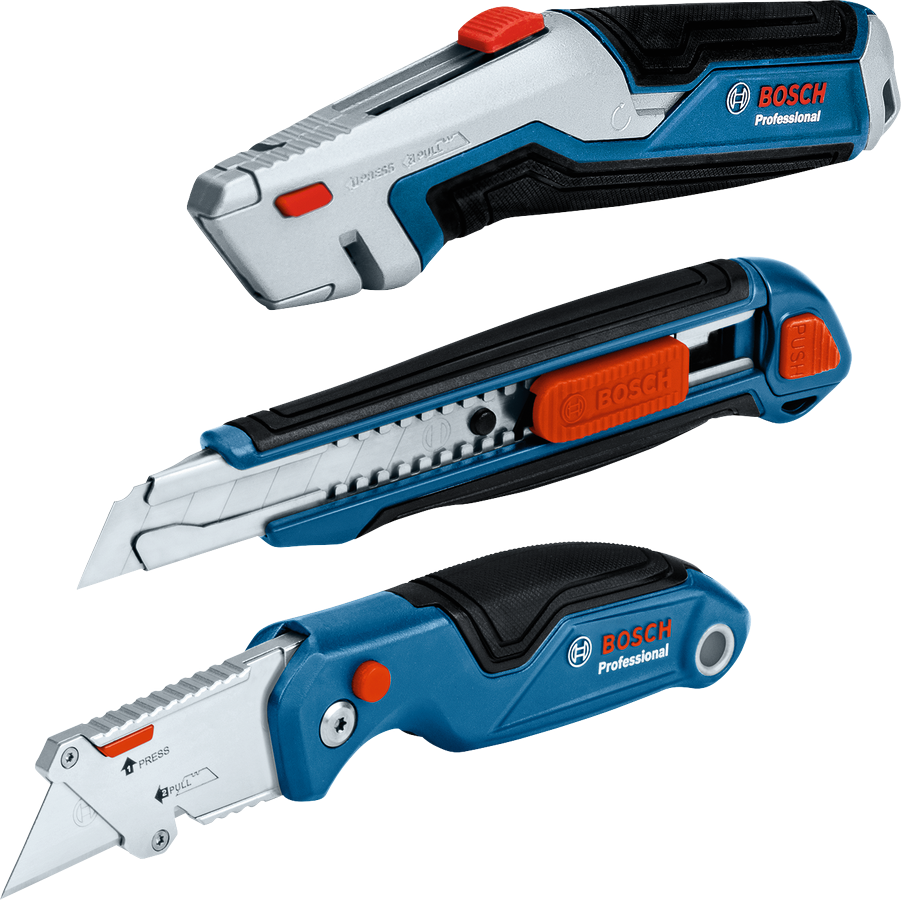 ชุดมีด Bosch 3 ชิ้น พร้อมด้ามจับที่ออกแบบตามหลักสรีรศาสตร์