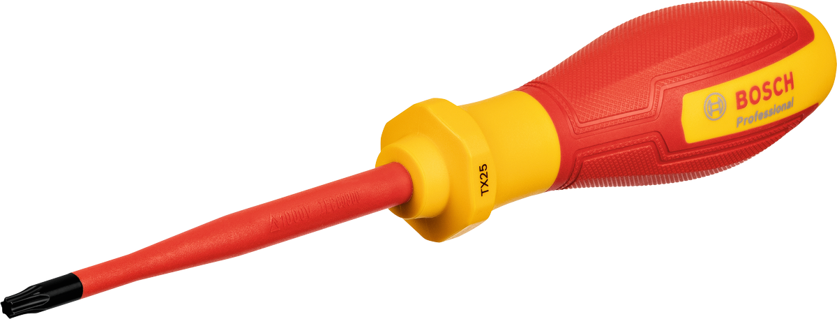 ไขควง Bosch VDE รุ่น TX25x100 ด้ามจับหุ้มฉนวน