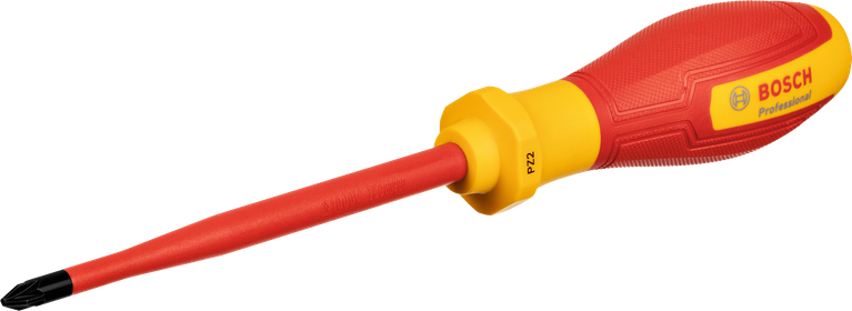 ไขควง Bosch VDE รุ่น PZ2x125 ด้ามจับหุ้มฉนวน