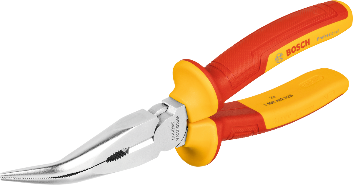 คีมปากยาว Bosch VDE งอ 40° ยาว 200 มม.