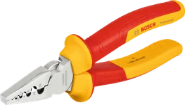 คีมย้ำสายไฟ Bosch VDE ขนาด 180 มม. พร้อมด้ามจับหุ้มฉนวน