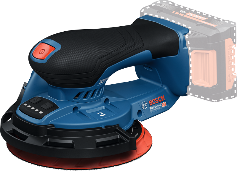 เครื่องขัดกระดาษทรายแบบวงโคจรไร้สาย Bosch GEX 18V-150-3