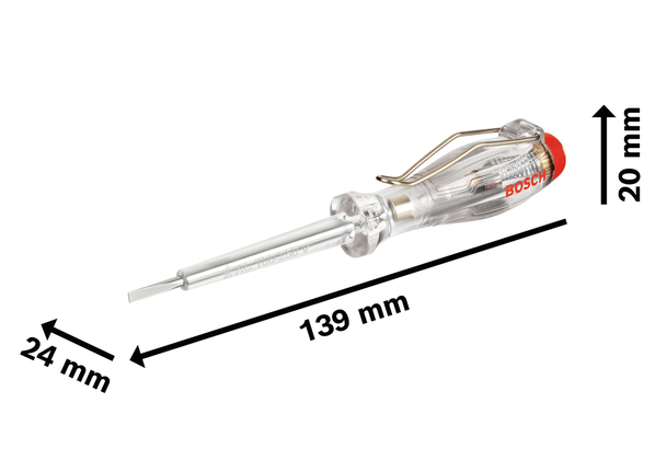 เครื่องทดสอบเฟสแบบขั้วเดี่ยว Bosch รุ่น SL3x65 พร้อมฟังก์ชันวัดค่า