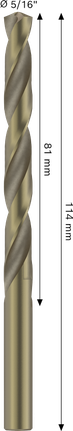 ดอกสว่านเกลียว Bosch PRO HSS-Co ขนาด 5/16 นิ้ว สำหรับสแตนเลส