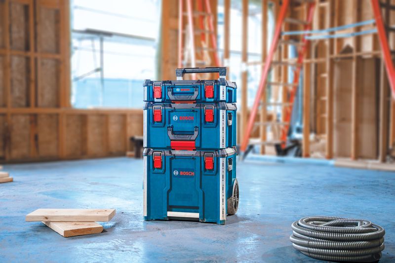 ระบบจัดเก็บเครื่องมือ Bosch L-Boxx Contractor บนล้อ.