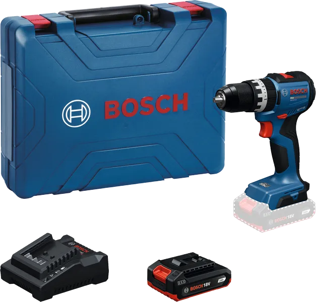 ชุดสว่านไร้สาย Bosch GSB 18V-52 พร้อมกล่องและแบตเตอรี่