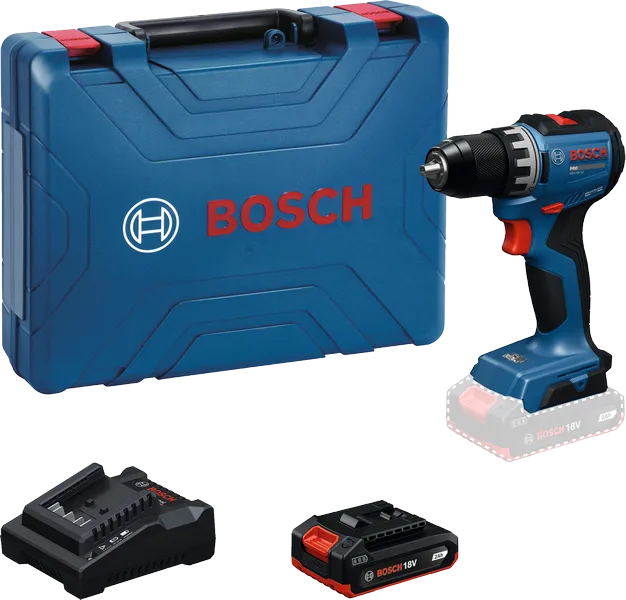 ชุดสว่านไร้สาย Bosch GSR 18V-52 พร้อมกล่องเก็บ