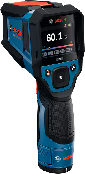 เครื่องตรวจจับความร้อน Bosch GIS 800 พร้อมจอแสดงผลแบบดิจิทัล.