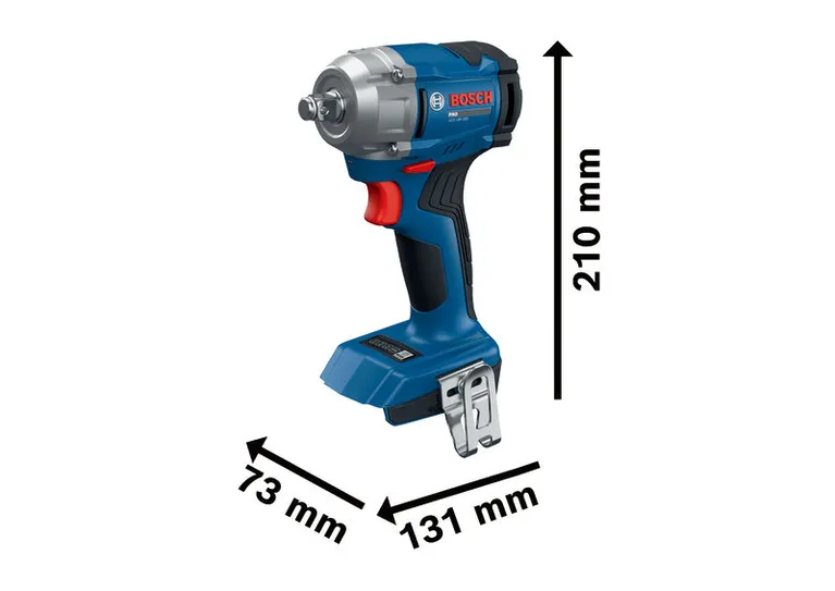 ประแจกระแทกไร้สาย Bosch GDS 18V-350 พร้อมขนาด