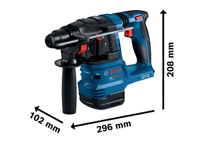 สว่านโรตารี่ไร้สาย Bosch GBH 185-LI พร้อมระบบ SDS plus