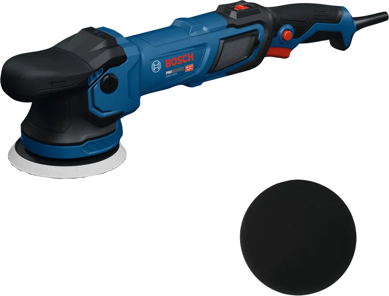 เครื่องขัดเงาแบบวงโคจร Bosch GPX9-125S พร้อมแผ่นขัด
