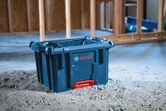 ลังเก็บของ Bosch L-BOXX สำหรับงานก่อสร้าง ในสถานที่ก่อสร้าง