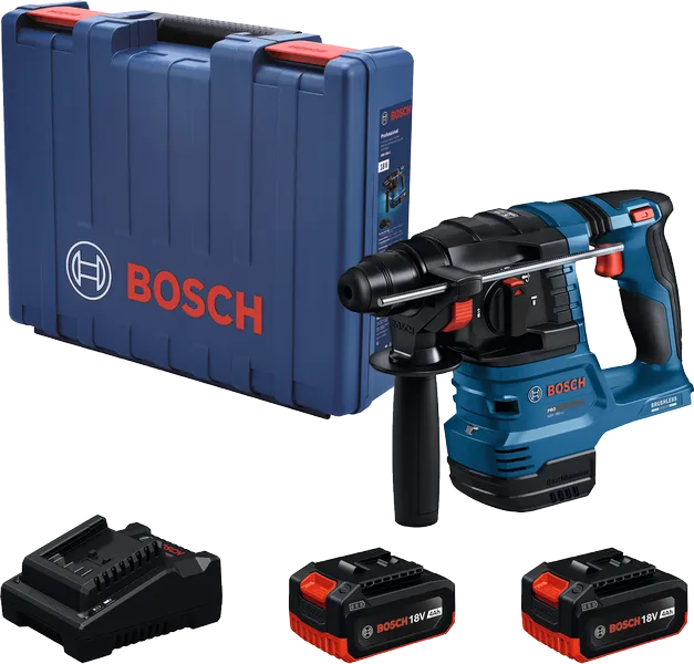 สว่านโรตารี่ Bosch GBH 185-LI พร้อมแบตเตอรี่ 18V และกล่องเก็บ