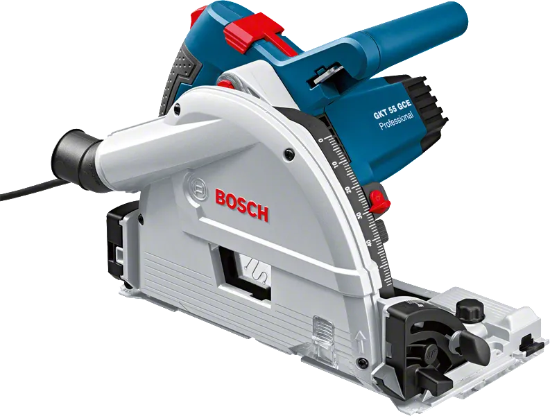 เลื่อยวงเดือน Bosch GKT 55 GCE สำหรับการตัดที่แม่นยำ.