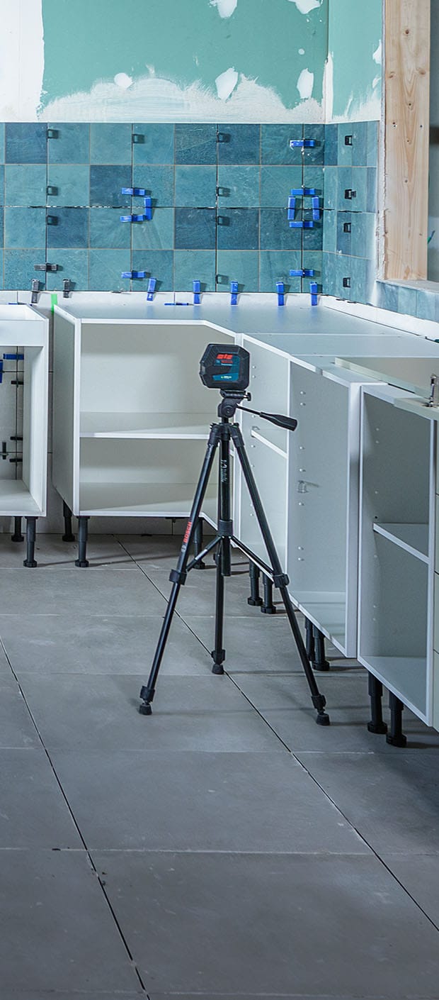 การติดตั้งเคาน์เตอร์ครัว / การแขวนตู้